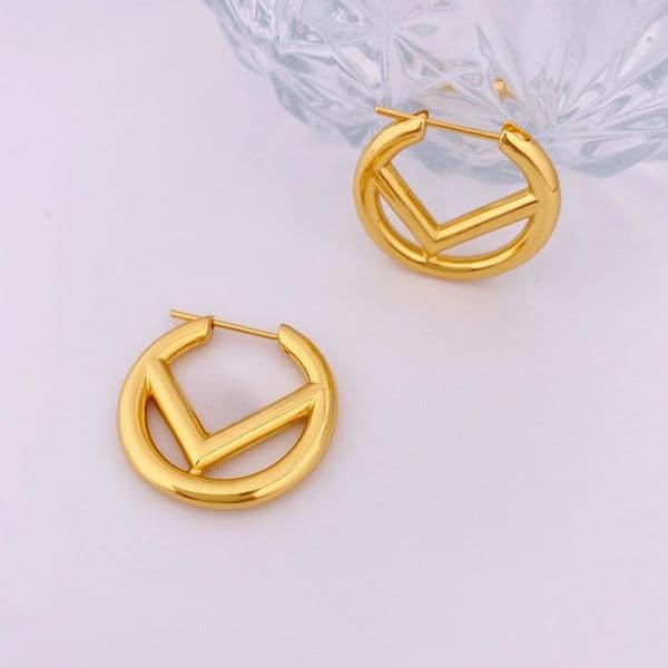 Enamel Letter Hoop Earrings 18K Gold Plated Stud Earrings for Women Vintage Luxury Designer Earring Fashion Trendy Multicolor Jewelry Gift