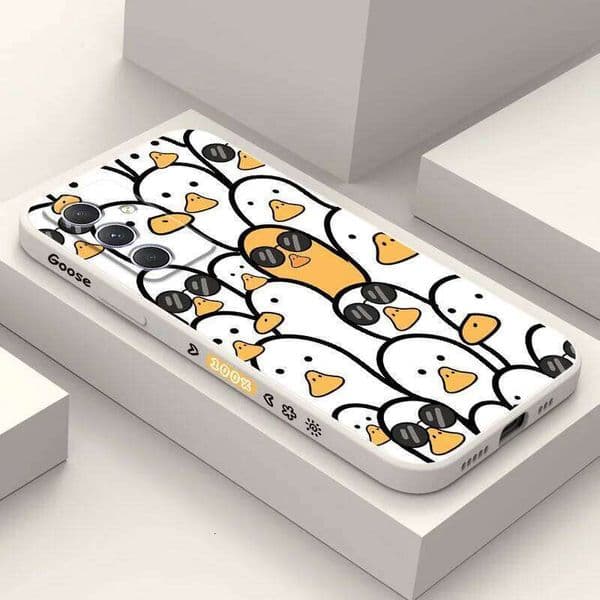 Cool Duck Case For Samsung Galaxy A17 A56 A36 A26 A54 A34 A24 A14 A55 A35 A25 A15 A05 A05S A04 A04S A04E 4G 5G Cover