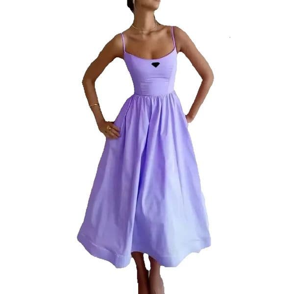 Women's elegant tight fitting summer sexy sleeveless high waisted backless evening with pleated design party fashion women's dress