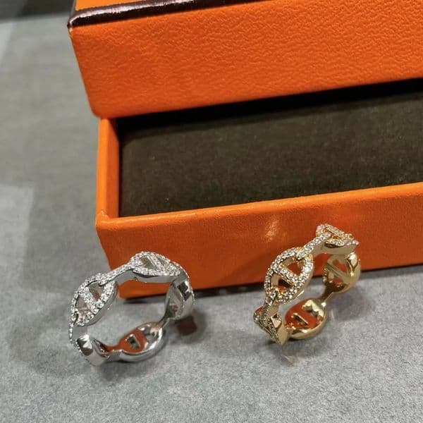 Designer Rings for Men and Women Luxury Diamond Rings 18K Gold Silver Plated Ring Minimalist Unisex Ring Fashion Jewelry Gift