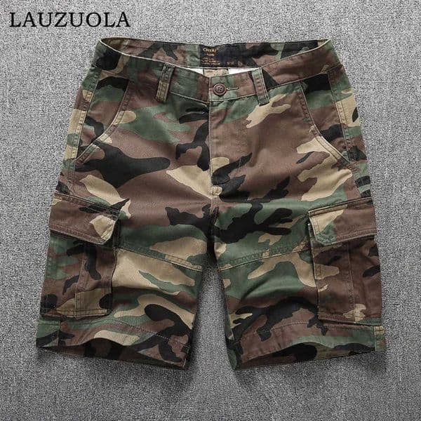 Cargo Shorts for Men Summer Casual Mens Short Pants 2023 Multipocket Camouflage Man 240913