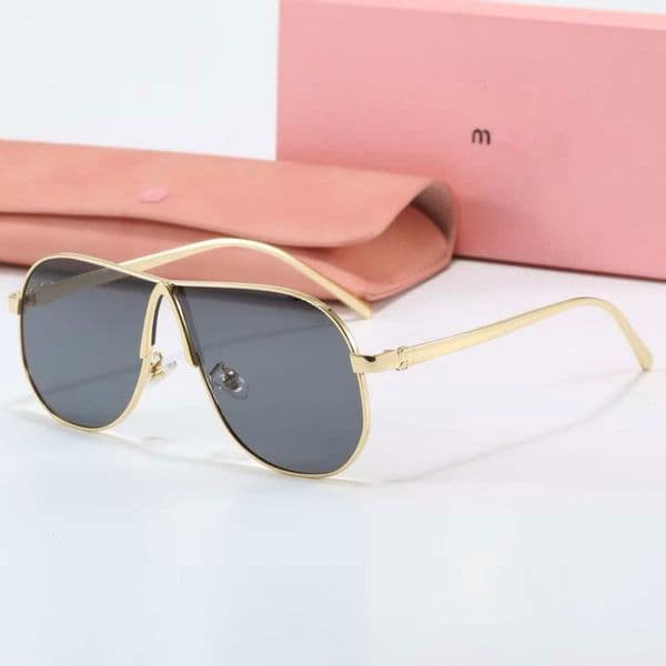 designer sunglasses New Trends polygon Cat Eye mm Sunglasses Women Luxury Brand Quality Metal Frame Fashion Sun