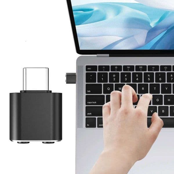 USB C Metal Mouse Mover with Switch Button Undetectable Automatic Wiggler 3 Jiggle Modes Driver-Free Keep Computer/Laptop Awake
