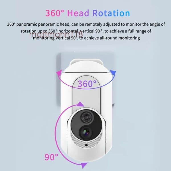 HD Surveillance Video Recorder for Walls Motion Detection + Full Color Display Day/Night Mode