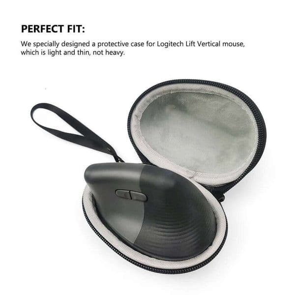 Eva Pouch Wireless Mice Accessories Travel Storage Bag with Hand Rope Mouse Carrying Case Portable Zipper for Logitech