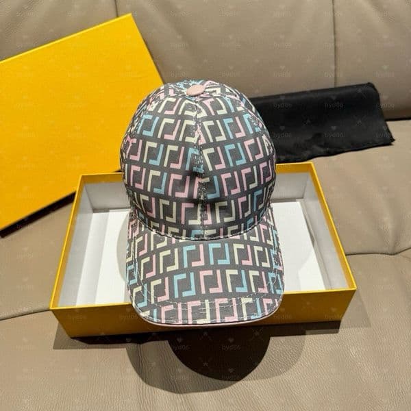High Quality Luxury Original Caps Designer Baseball Cap For Women Men Fitted Hat Double F Colored Jacquard Basic Patch Adjustable Caps Size M Street Fashion Caps