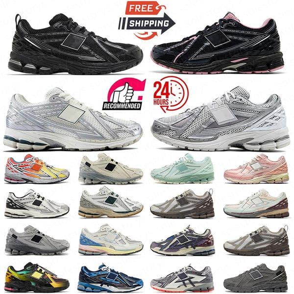 Designer 1906 Running Shoes Luxury 1906r Protection Pack Mens Sneakers Silver Black White Metallic Gold Leather Top Quality Womens Trainers size