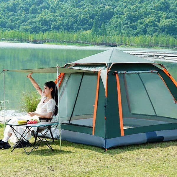 One-Touch Camping Quick Automatic Opening Beach Fishing Tent Family Travel Picnic Park Anti-UV Shade