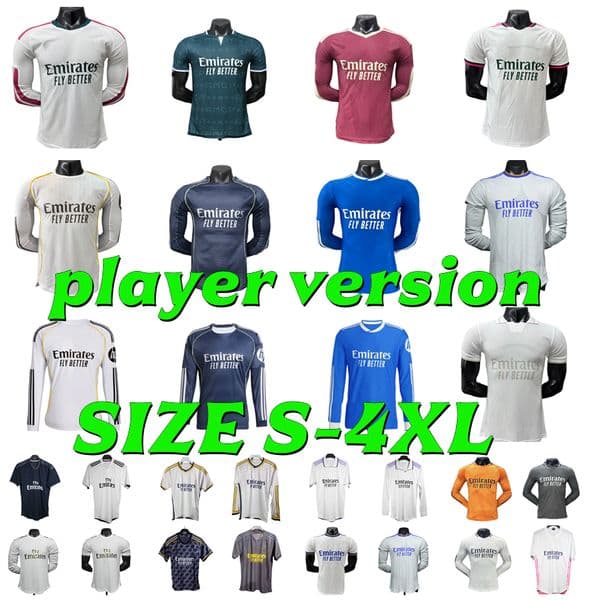2026 2027 BELLINGHAM MBAPPE soccer jerseys 18 19 20 21 22 23 24 25 Reals Madrid 26 27 VALVERDE VINI JR Arda Guler HUIJSEN TRENT football shirts long sleeve Player version