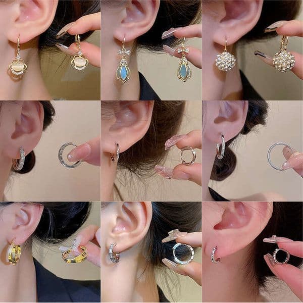 Designer Jewelry Luxury Jewelry Korean Retro Zircon Pearl Earrings For Women, Light Luxury Niche Simple High-End Earrings, Stylish And Popular Ear Accessories