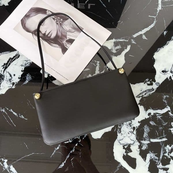Designer 3 Layer Organ Woc Flap Bag Soft Calfskin Leather Baguette Bags Gold Hardware Zipper Closure Double Golden Ball Handbags Luxury Daily Purse Y2K Style Bag 26SS