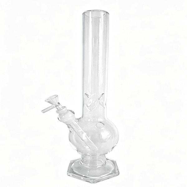 Ice Shelf Glass Bong Hookahs Water pipes Percolator Water Bongs Smoking Pipe Heady Downstem With Six corner feet