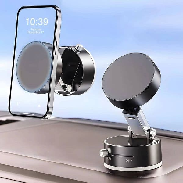 bestseller Vacuum Mounted Magnetic Suction Cup Car Navigation Specific Fixed 360 Degree Folding Phone Holder