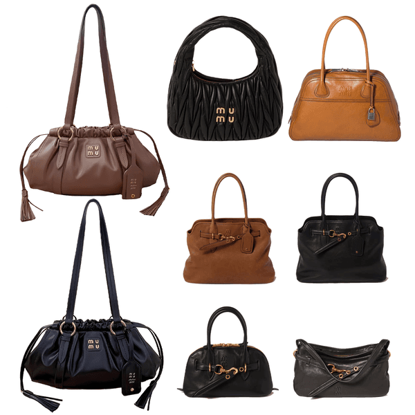 Joie Nappa Leather Shoulder Bag Luxury Designer bag Wander Matelasse half moon bag Womens mens mieumieuhandbag crossbody bag Vivant tote bag fashion Evening Bag