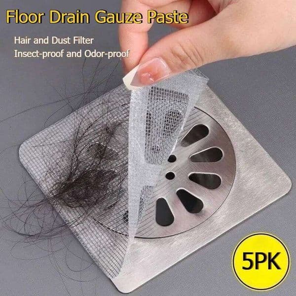 Disposable Gauze Paste Bathroom Sewer Hair Filter Insect-proof and Odor-proof Floor Drain Net