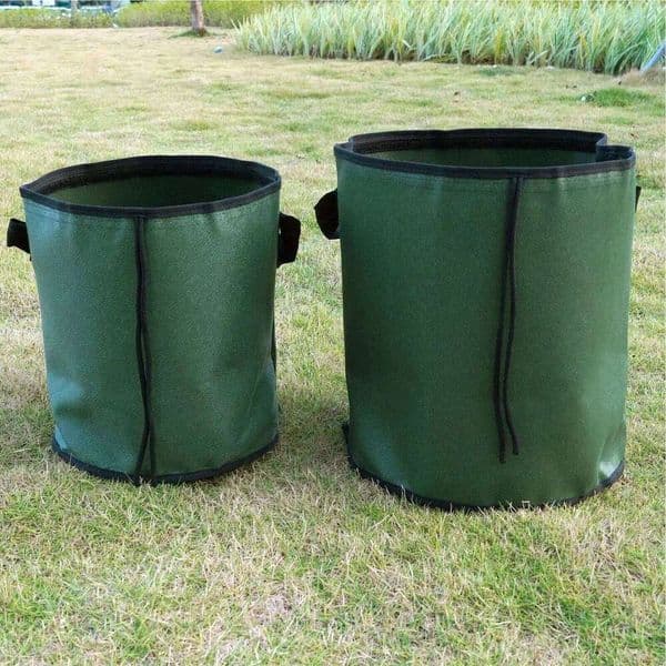 Pellet Storage Portable Wood Pellets Holder with Handle Barbecue Charcoal Bucket for Outdoors Camping Backyard Patio