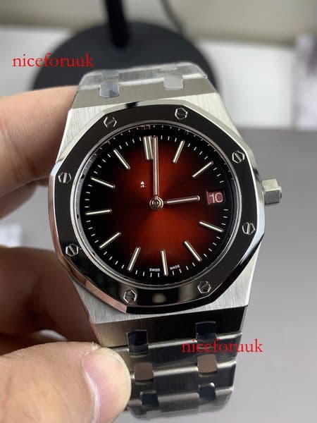 oak fashion designer luxury men 16202 fashion 39mm classic Calibre7121 watch ultrathin movement zf steel titanium movet 574