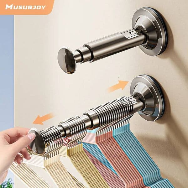 Suction Cup Clothes Rack Hanger Multi-function Storage Artifact Household Balconies Wall Hanging ddmynov