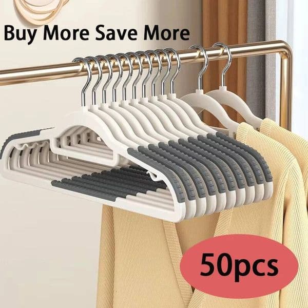 10 Piece Set Of Heavy-Duty Dry And Wet Hangers Anti Slip Pads Saving Space With a 0.2-Inch Thick Ultra Light Organizer ddmynov