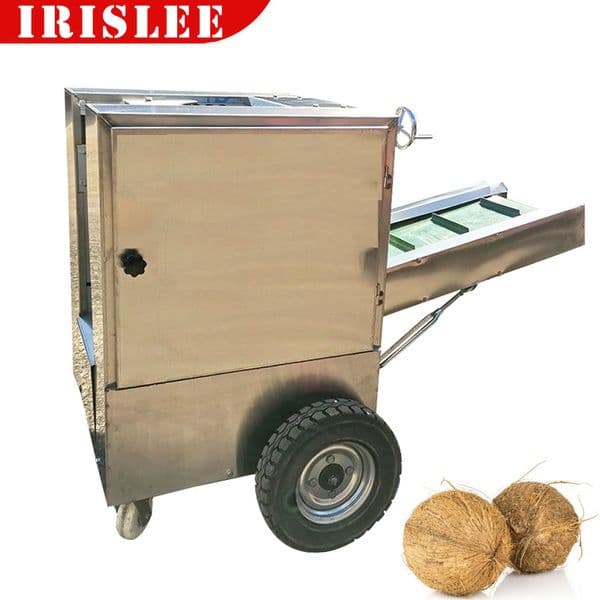 Commercial 220V 3Kw Industrial Automatic Coconut Shell Peeling And Cutting Machine