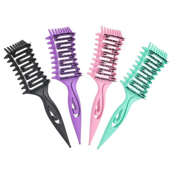 The bouncing comb is a household hollow-curved hair curling comb designed for styling curly hair. It is suitable for both dry and wet hair and features a hollow design.