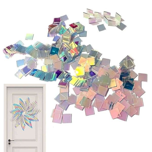 Double-Sided Colored Panels Iridescent Holographic Acrylic Sheets for Home Crafts Display Party