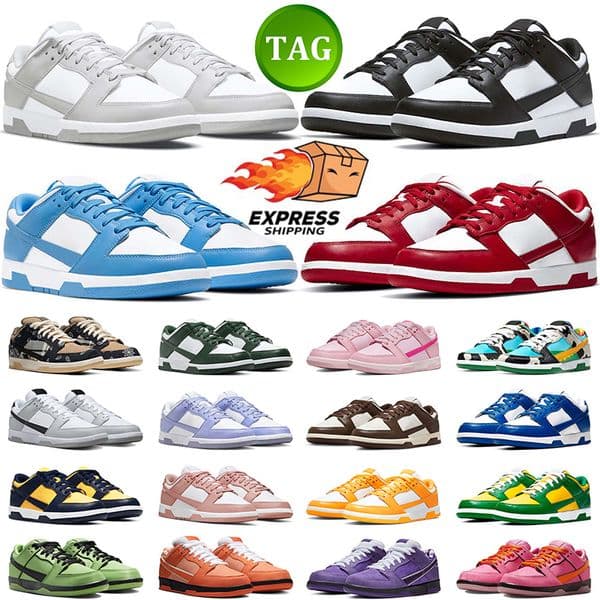 Designer Shoes Running Sneaker for Men Women Panda White Triple Black Medium Olive Grey Fog Syracuse GAI Outdoor Mens Trainers Sneakers