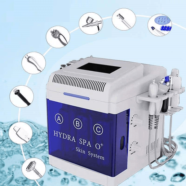 8 In 1 Hydra Oxygen Jet Facial Dermabrasion Skin Rejuvenation Ultrasound RF Lifting Whiting Deep Cleaning Face Spray