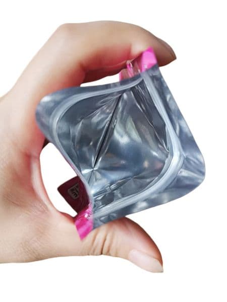 empty gummy pack resealable zipper alumnium foil bag 500mg 600mg gummies candy sour package fruit peach rings strawberry watermelon chocolate chip custom accept