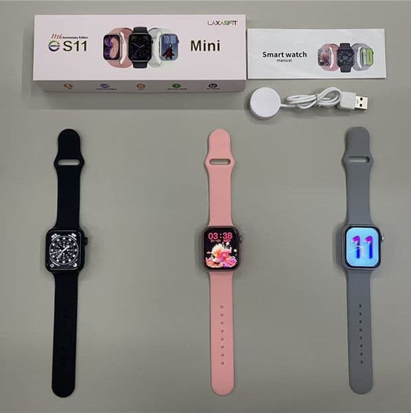 Series 11 Smart Watch 40mm AMOLED Touch Screen Bluetooth Call Multiple Sports modes Series 11 mini Smartwatch Good gift for girls Daughter