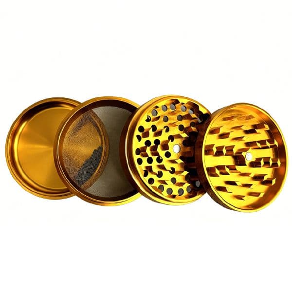 100mm 4 layers Aluminum Herb Spice Grinders Manual Luxury Big Size Tobacco Grinder for Smoking Accessories