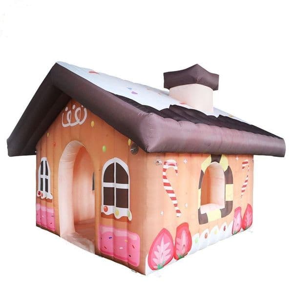 Free delivery Outdoor Activities 6mLx5mWx4mH (20x16.5x13.2ft) Indoor Inflatable Christmas House Santa Grotto Tent for Shopping Mall