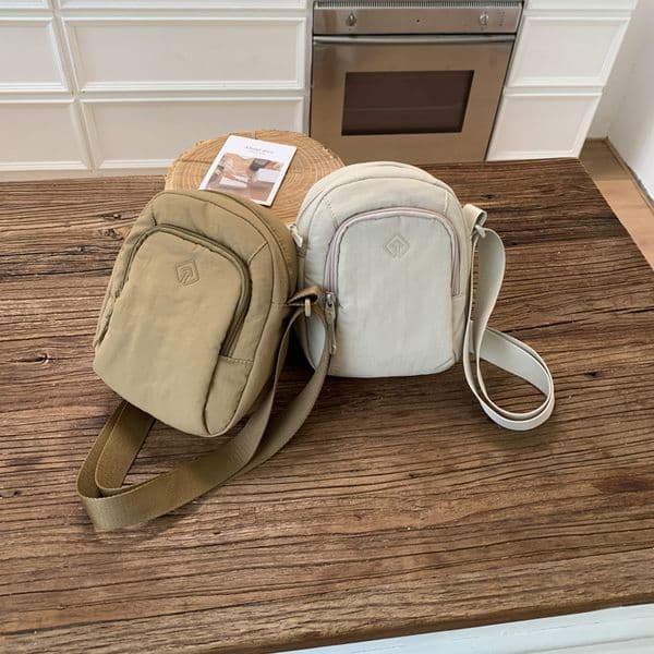 shoulder lightweight nylon fabric small casual coin purse, women's crossbody bag, Korean niche mobile phone bag