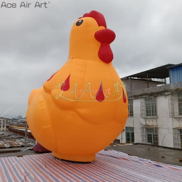 8m height (26ft) Outdoor Inflatable Hen Farm Chicken Model with Air Blower for Decoration or Advertisement