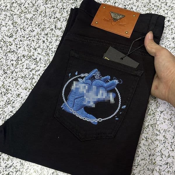 26FW luxury style Designer Jeans Men's Straight Leg Casual fashion Denim Pants Slim Fit Trousers High Quality brands skinny white jean gC/bb/cd/ff Size 28-38 dg&112541