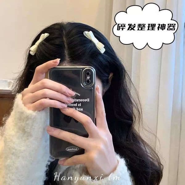 Designer Jewelry Luxury Jewelry Bow-Knot Bangs Comb Clip, Side Fringe Tidying Tool, Styling-Specific Comb, Fashionable And Versatile