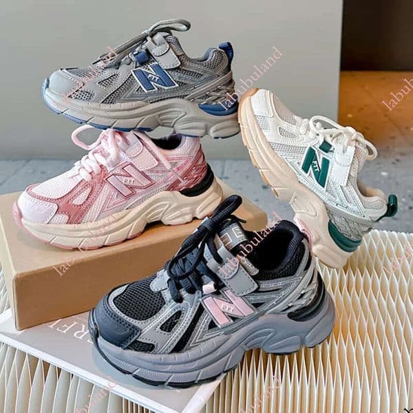 Kids Sports Boys Girls Casual Running Sport Pink Black Grey Sneakers Toddler Youth School Children Shoes kidszworld Trainers Size 26 36 K0772