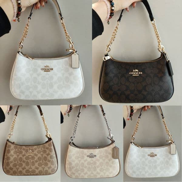 Top quality luxury designer bag shoulder bag handbag printed bag mini crossbody bag women's classic flower bag casual shopping bag handbag chain bag half moon bag 010
