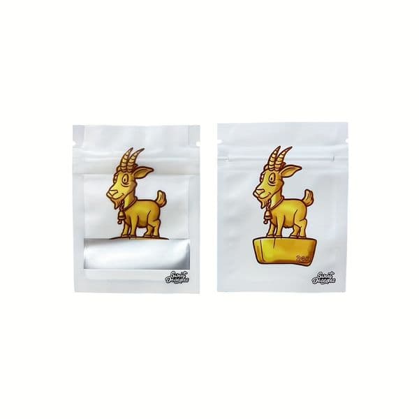 100pcs/lot Cartoon Design Resealable Mylar Zip Lock Bags, Smell Proof, Reusable Foil Plastic Packaging Pouches, with Clear Window for Candy & Gift, Small Items Storage