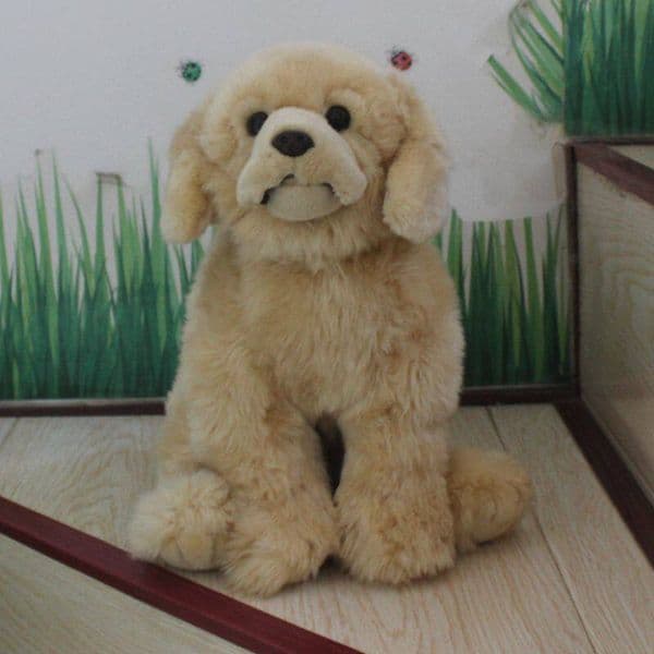 Simulaion Animal Labrador Retriever Puppy Retriever Doll Plush Toy Pillow Girl Heart Gift Decoration 33cm DY10470