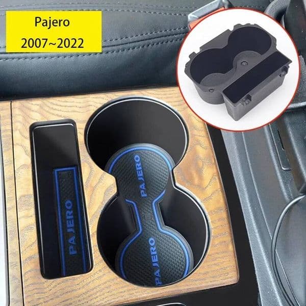 Central Control Storage Box for 2007~2022 Mitsubishi Gen 4 Montero Pajero Drinks Holders Deepened Interior Accessories ddmynov