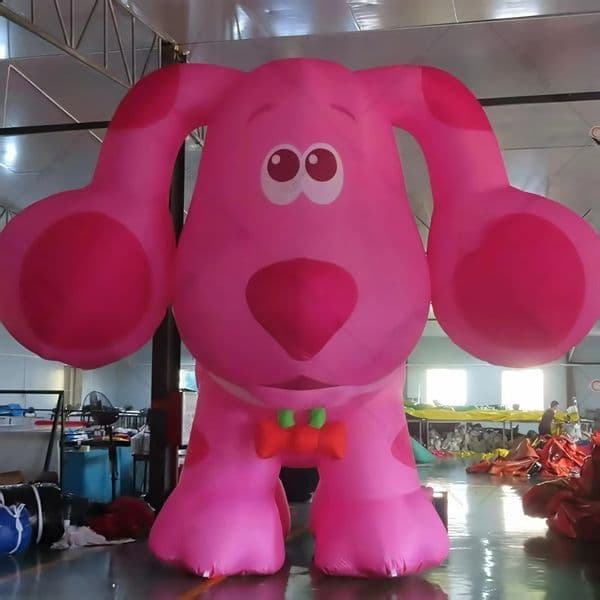Pink Big Ear Dog Air Model LED Light Inflatable Dog Model Mall Beauty Chen Decoration