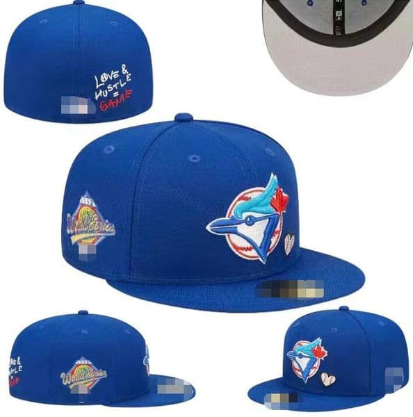 2026 Baseball Blue Jays 2025 Mens Baseball Team 2024 World Series Champions Full Closed Caps Summer Letter Bone Black Color Casual Sport Flat Fitted Hats a0