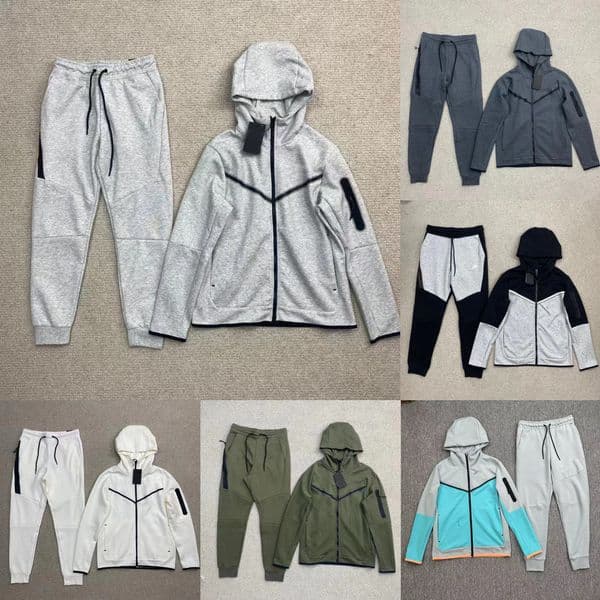 Designer Mens Tracksuit Tech Fleece sports jackets pants sets Zipper Hoody Sweatshirt Running Joggers Knitted hooded sweater Top Trousers Bottoms Sports Suit a4