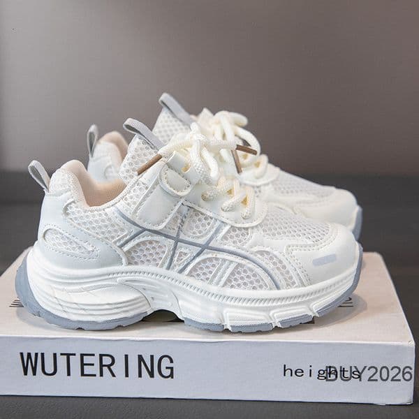 Designer New design Childrens lightweight casual shoes SpringSummer new model breathable sports shoes fashionable and versatile white shoes running shoes free