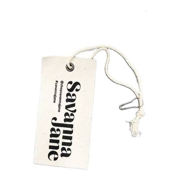 Direct sales from the manufacturer: OEM clothing tags, canvas custom tags with cotton string