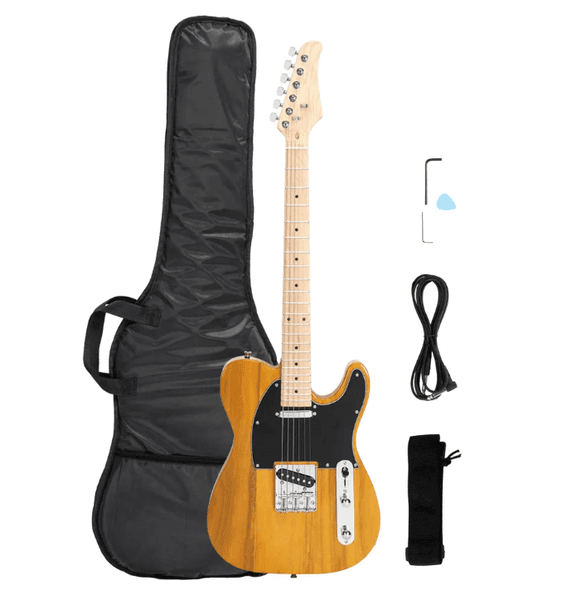 Maple Fingerboard GTL Electric Guitar SS Pickup Transparent Yellow