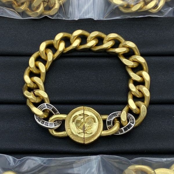 Charm Bracelets Brass Chain Bracelet Luxury Diamond Letter Designer Bracelet Copper Women Elegant Jewelry