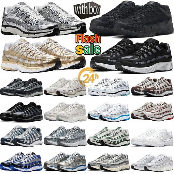 Designer p6000 trainers running shoes p 6000 men black white women Premium Metallic Deep University Gold Camel Outdoor Travel Mesh sports with gift free shipping