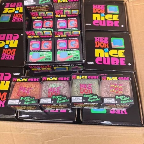 Cross border popular NEEDOH maltose luminous ice cubes, kneading and relaxing toys, slow rebound sensory decompression blocks